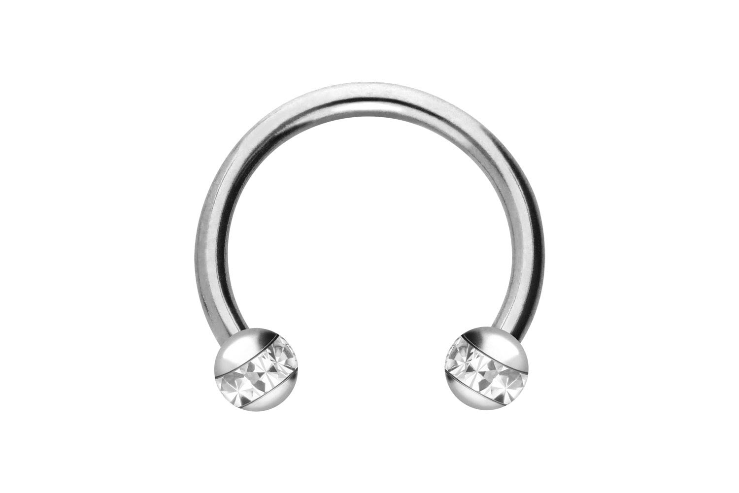 Titan Hufeisenring Piercing EPOXY-RING-KUGELN